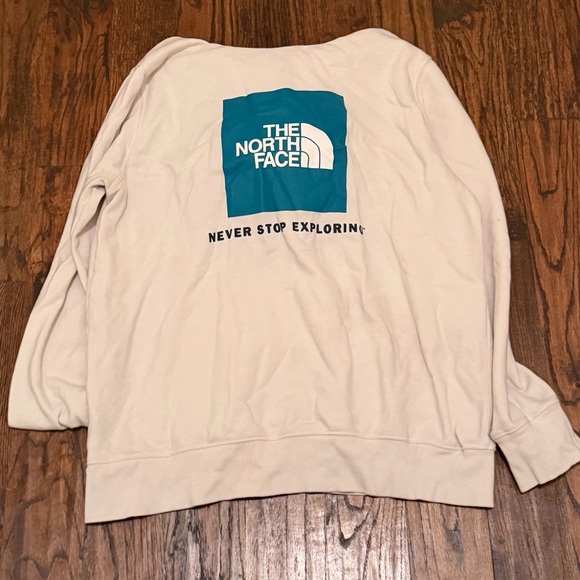 The North Face Men's Cream Hoodie size XL - Picture 4 of 5